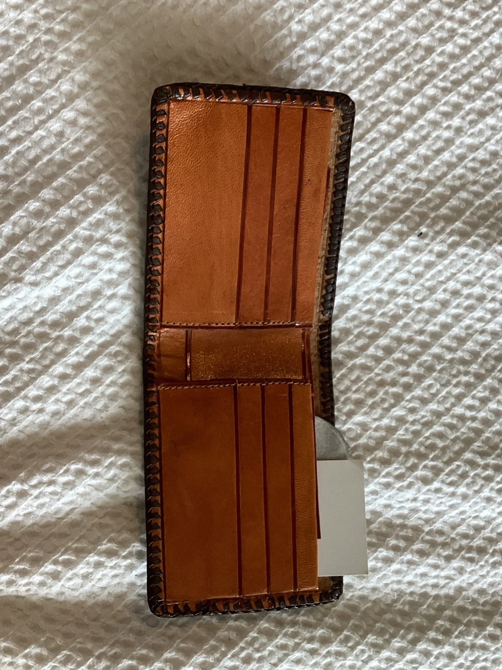 Men's Brown Hair-On Leather Bifold Wallet